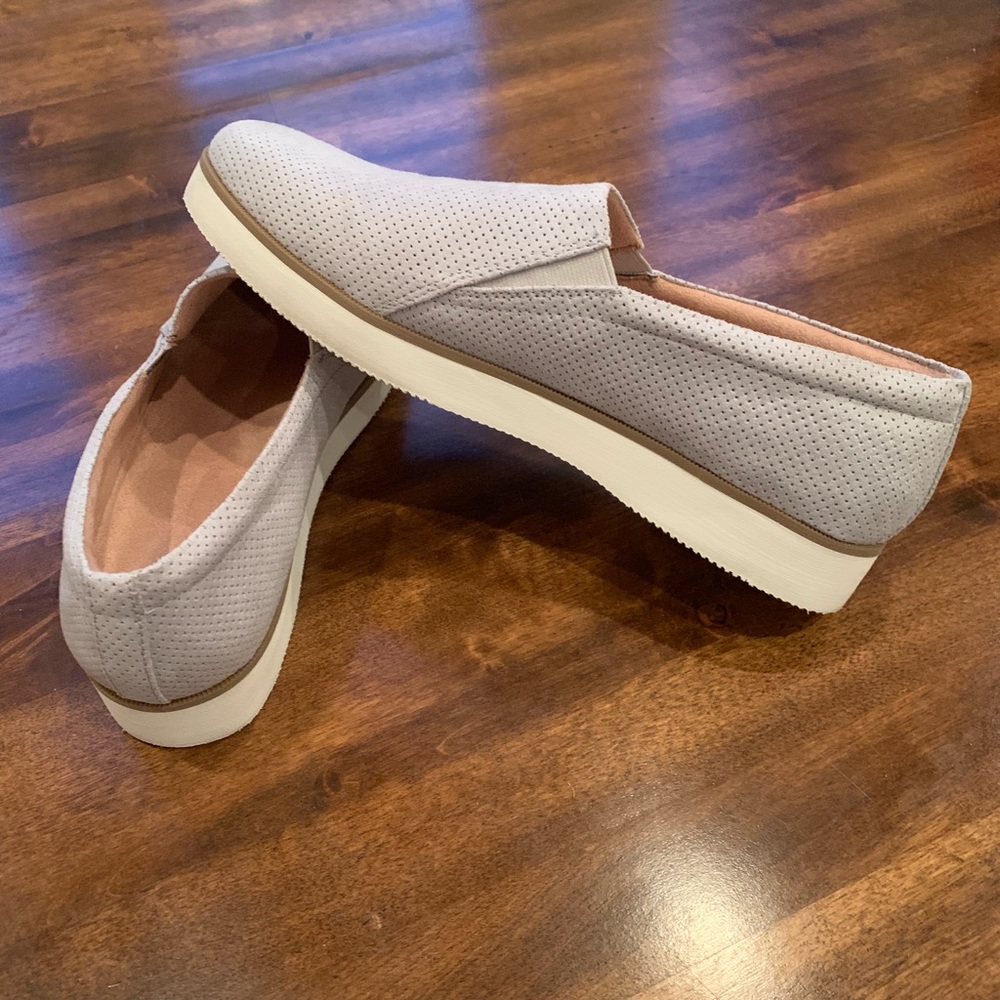 Gray loafers